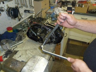 Einziehen Kurbelwelle 2