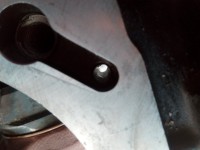 ...Motorgehäuse, rechts, hier Blick von oben...Licht im Tunnel...